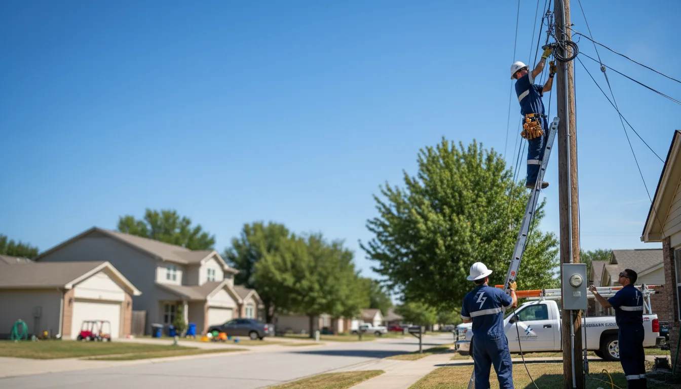 Residential electrician providing installation services in Ozone, AR
